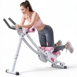 Adjustable Ab Machine Trainer with LCD Display